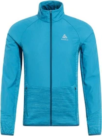 Odlo The Run Easy Warm Hybrid Funktionsjacke saxony blue (Herren)
