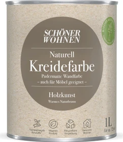 Schöner Wohnen Naturell Kreidefarbe innen holzkunst warmes naturbraun, 1l