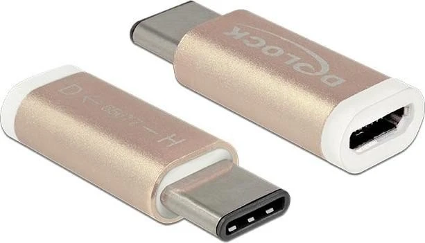DeLOCK Adapter USB-C 2.0 [Stecker]/USB-A 2.0 [Buchse], braun