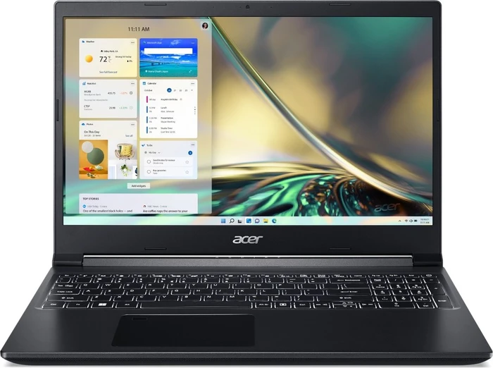 Acer Aspire 7 A715-43G-R0BR, schwarz, Ryzen 5 5625U, 8GB RAM, 512GB SSD, GeForce RTX 3050, DE