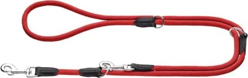Hunter Freestyle verstellbare Führleine, 2m, rot