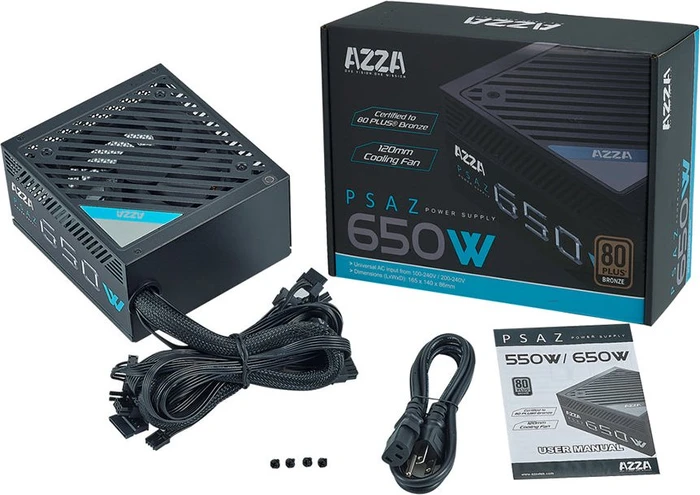 AZZA PSAZ Bronze 650W, ATX 2.4
