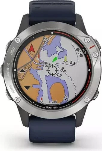 Garmin quatix 6 grau/blau