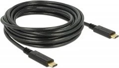 DeLOCK USB 2.0 Kabel, 2x USB-C Stecker, schwarz, 4m