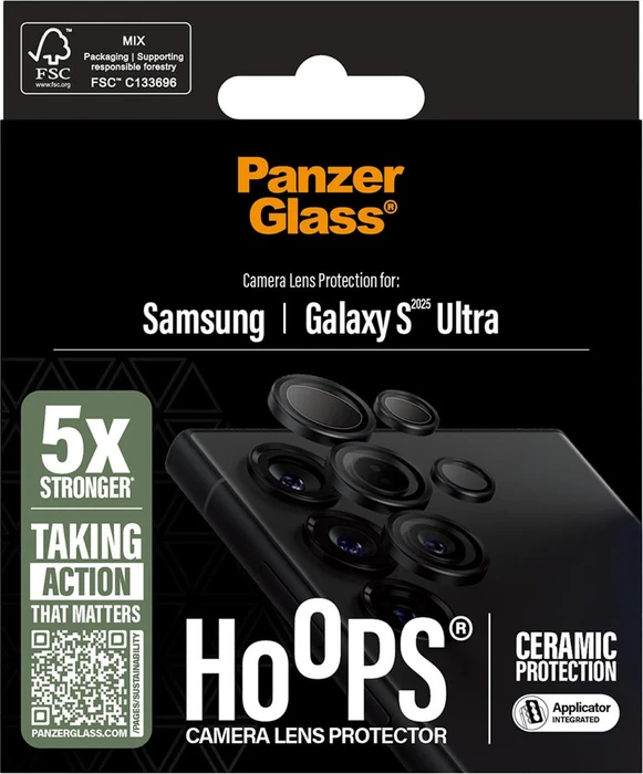 PanzerGlass Hoops Ceramic Lens Protector für Samsung Galaxy S25 Ultra