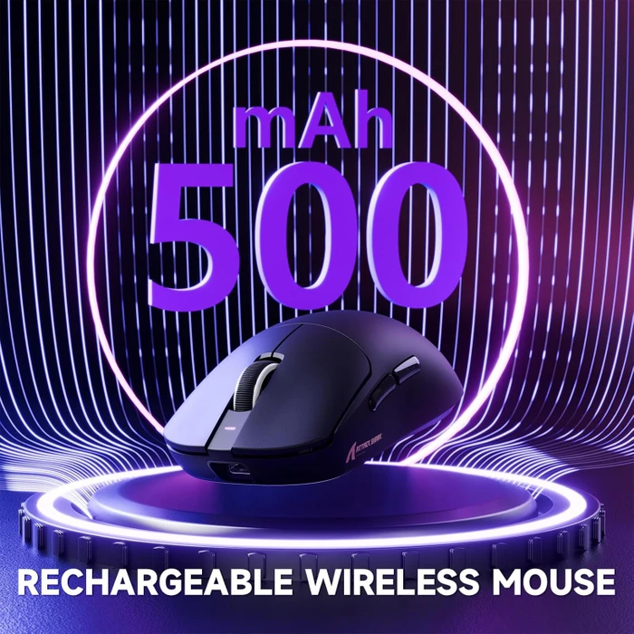 Attack Shark X8 Pro Tri-mode Wireless Gaming Mouse, schwarz, USB/Bluetooth