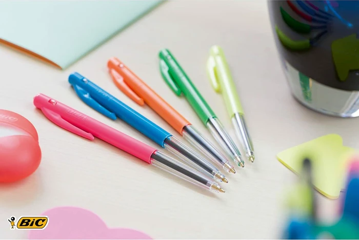 BIC M10 Original Ultracolors 0.4mm Kugelschreiber (Mine) sortiert, 50er-Set