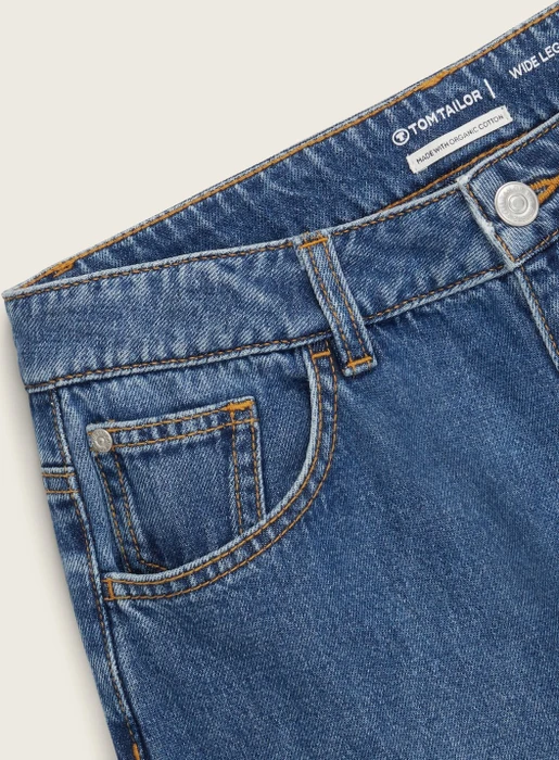 Tom Tailor Baggy Jeans mit recycelter Baumwolle Jeans blue denim (Junior)