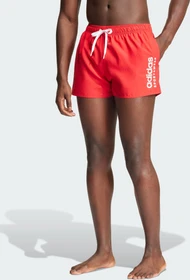 adidas Essentials Logo CLX Badeshorts better scarlet/white (Herren)