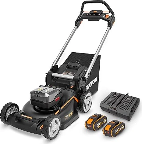 Worx 20V PowerShare Akku-Rasenmäher inkl. 2 Akkus 4.0Ah