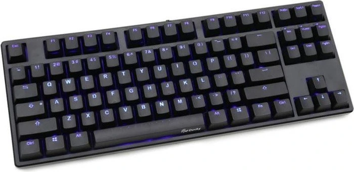 Ducky One TKL, LEDs blau, MX BROWN, USB, UK