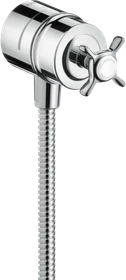 Hansgrohe Axor Montreux Wandanschluss Stop mit Rückflussverhinderer, Absperrventil und Kreuzgriff chrom
