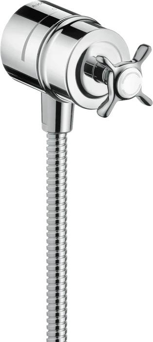 Hansgrohe Axor Montreux Wandanschluss Stop mit Rückflussverhinderer, Absperrventil und Kreuzgriff chrom