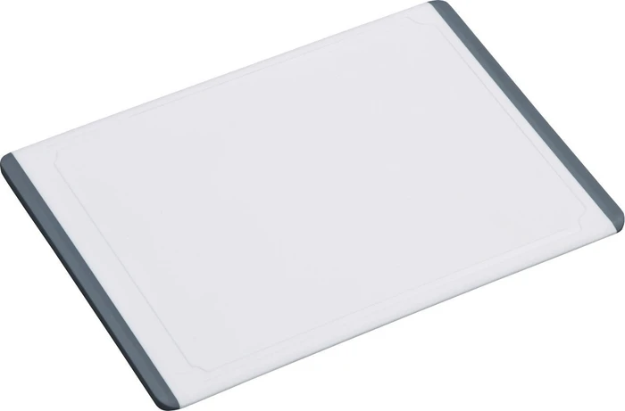 Kesper Schneidbrett Tranchierbrett Kunststoff 40x28.5cm weiß/grau