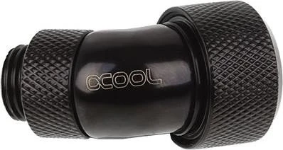 Alphacool Eiszapfen 45° Rohranschluss G1/4" auf 16mm, schwarz
