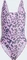 adidas Essentials Animal Print U-Back Badeanzug preloved purple/white (Damen) Vorschaubild