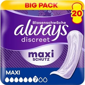 Always Discreet Ultimate Tag Hygieneeinlage, 20 Stück