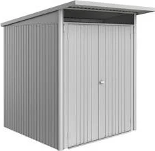 Biohort AvantGarde ECO A1 Gerätehaus mit Doppeltür silber-metallic