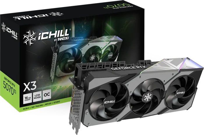 INNO3D GeForce RTX 5070 Ti iCHILL X3, 16GB GDDR7, HDMI, 3x DP