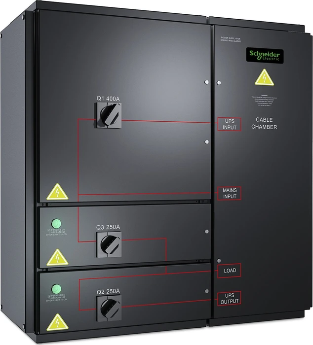 APC Symmetra PX 96/160kW wandmontierbare Schalttafel mit Wartungs-Bypass, 400V