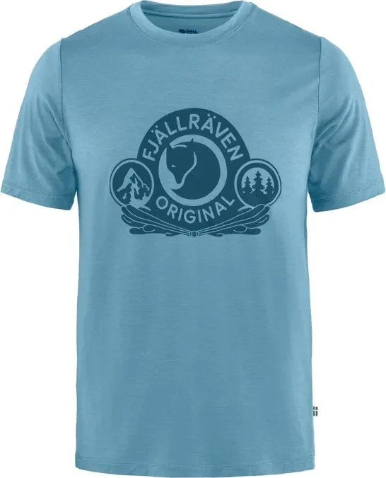 Fjällräven Abisko Wool Classic Funktionsshirt kurzarm dawn blue (Herren)