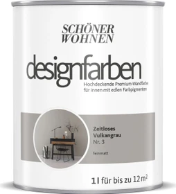 Schöner Wohnen Designfarben innen zeitloses vulkangrau, 1l