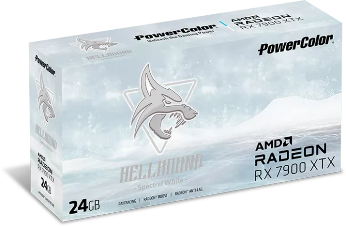 PowerColor Hellhound Radeon RX 7900 XTX Spectral White, 24GB GDDR6, HDMI, 3x DP