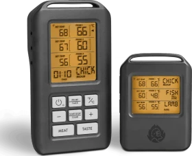 Burnhard Grill-Thermometer digital, inkl. 4x Sensor