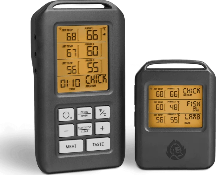 Burnhard Grill-Thermometer digital, inkl. 4x Sensor