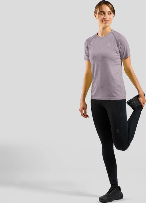 Odlo Essentials Seamless Funktionsshirt kurzarm gray ridge melange (Damen)