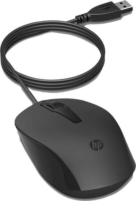 HP 150 Wired Mouse, grau/schwarz, USB
