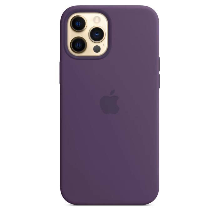 Apple Silikon Case mit MagSafe für iPhone 12 Pro Max Amethyst