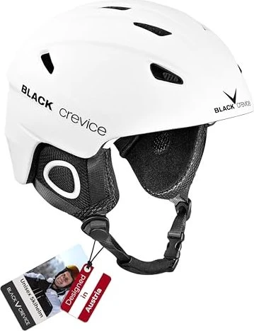 Black Crevice Kitzbühel Helm weiß