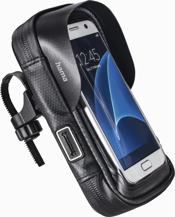 Hama Smartphone-Tasche Multi als Lenkertasche fürs Fahrrad wasserabweisend schwarz
