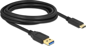 DeLOCK USB 3.1 Kabel, USB-C 3.1 [Stecker]/USB-A 3.1 [Stecker] schwarz, 2m (84004)