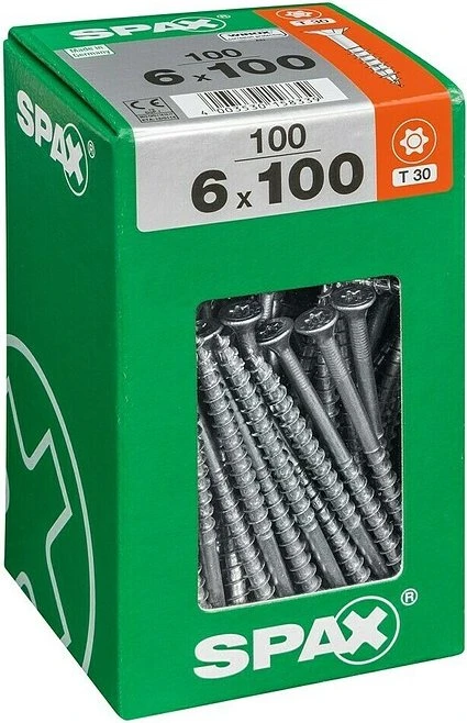 Spax WIROX A9J 4CUT T-STAR plus T30 Universalschraube, 6x100mm, 100 Stück