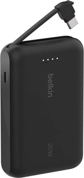 Belkin BoostCharge 10K 20W mit integriertem Kabel schwarz