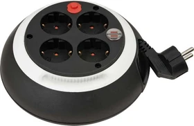 Brennenstuhl Comfort-Line Kabelbox CL-S schwarz/weiß, Schuko auf 3x Schuko, 3m, IP20, H05VV-F 3G1,5