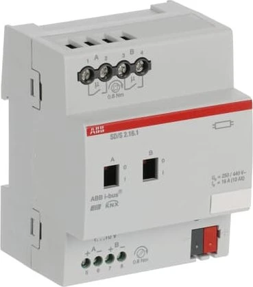 ABB SD/S2.16.1 Schalt-/Dimmaktor 2-fach, 16A, 4TE REG