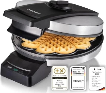 Cloer 1898 Herzform Waffeleisen