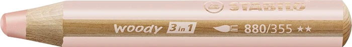 STABILO Woody 3in1 Wachsmalstift fleischrosa