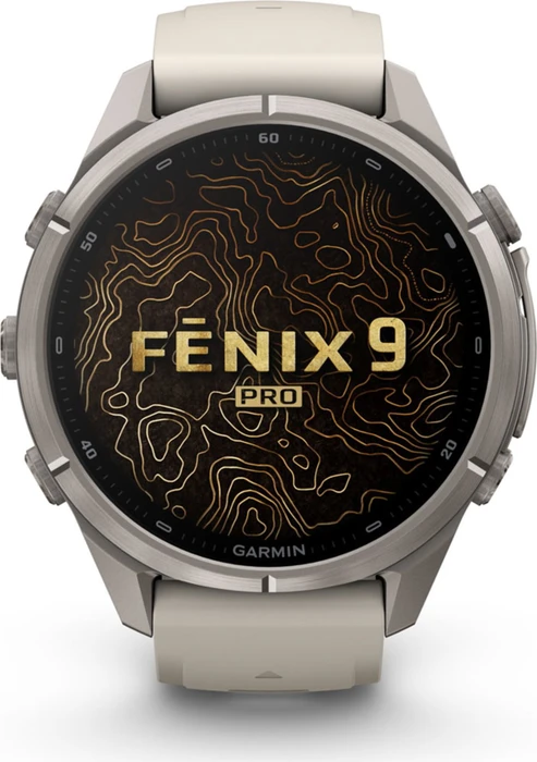 Garmin Fenix 9 Pro inReach 43mm titanium/fog grey-dark sandstone