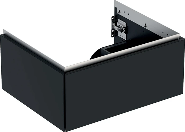 Geberit ONE Unterschrank für Waschtisch, mit einer Schublade, 60cm, schwarz/lackiert matt