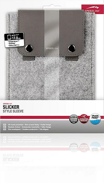 Speedlink Slicker Style Sleeve für iPad Mini/Galaxy Tab 2 7.0/Google Nexus 7 grau