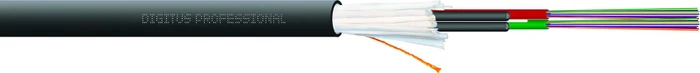 Digitus 24 Fasern, Dca, LSZ, A/I-DQ (ZN) BH 9/125µm, OS2, ohne Stecker, 1m, schwarz