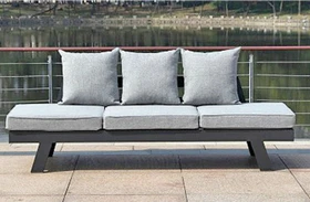 Garden Pleasure Donna Loungesofa grau