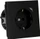 Jung Steckdose, 16 A, mit Funktionsanzeige, Safety Plus, Serie LS, graphitschwarz matt (BT LS 1521 S SWM)