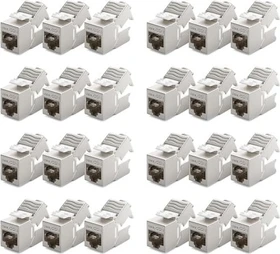 deleyCON Keystone Modul Mini, RJ-45 Buchse via Verlegekabel, Cat6a, STP, 24er-Pack