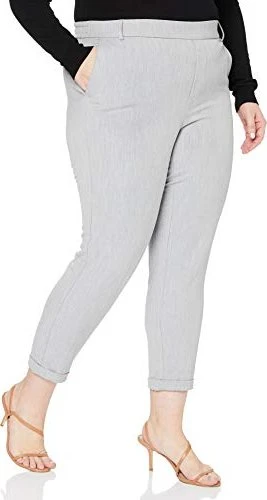 Vero Moda Maya Mid Waist Hose light grey melange (Damen)