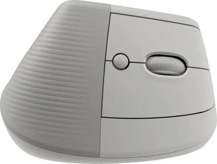 Logitech Lift Vertical Ergonomic Mouse, Sand, Logi Bolt, USB/Bluetooth